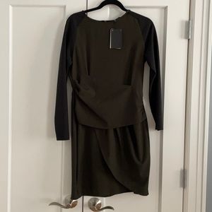 Zara Green & Black dress